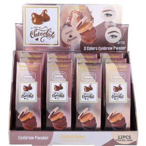 Romantic Beauty : Chocolate 3 Color Eyebrow Powder, 1 DZ